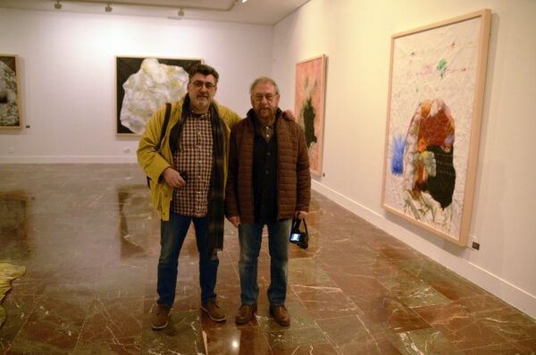 En la exposición de mi amigo Víctor Ceprián junto a él en el Museo Provincial de Jaén Febrero 2019.
