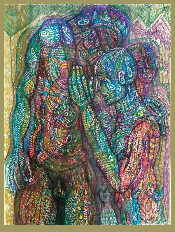 "HANDIA" | Libro XII. Dibujo 19. 6 tintas bolígrafo de gel. 17x22cm. 2018 / Colección particular.