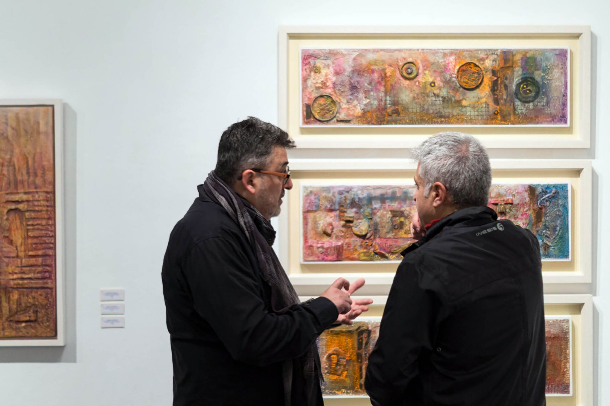Con el Juan Pérez en mi exposición SEQUENTIAE TEMPORIS noviembre-2018