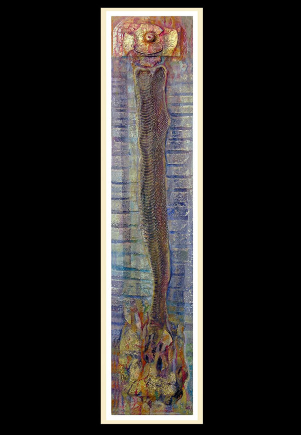 "SUEÑO CON SERPIENTES" Mixta sobre madera. 80x60cm. 2014 / Colección particular.