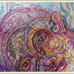 TERCER GRADO, LA TRIBULACIÓN. DIBUJO DEL LIBRO XIII. Dibujo 3. 17x22cm. Tintas de bolígrafo de gel. 9-12_05_2019.