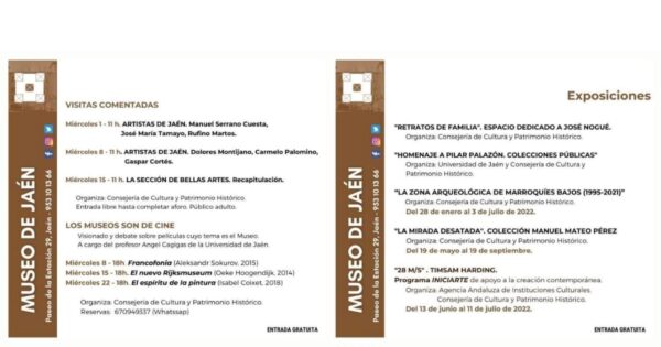 Visitas comentadas. Museo de Jaén. ARTISTAS DE JAÉN. 8 de junio de 2022.