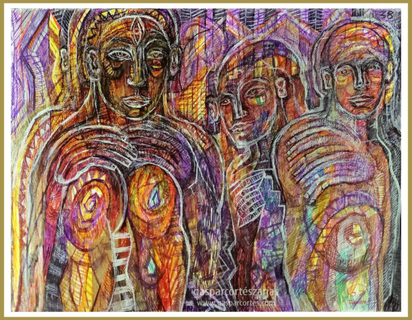 "OMNISCIENTE" |  LIBRO XIII Dibujo 38. 17x22cm. Diversas tintas de bolígrafo de gel. 27-02_04-03_2020 / Colección de artista. "OMNISCIENTE" | LIBRO XIII Dibujo 38. 17x22cm. Diversas tintas de bolígrafo de gel. 27-02_04-03_2020 / Colección de artista.