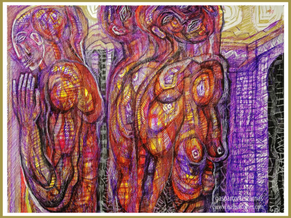 "MALOS GESTOS" |  LIBRO XIII Dibujo 40. 17x22cm. Diversas tintas de bolígrafo de gel. 09-03_23-03_2020 / Colección de artista. "MALOS GESTOS" | LIBRO XIII Dibujo 40. 17x22cm. Diversas tintas de bolígrafo de gel. 09-03_23-03_2020 / Colección de artista.