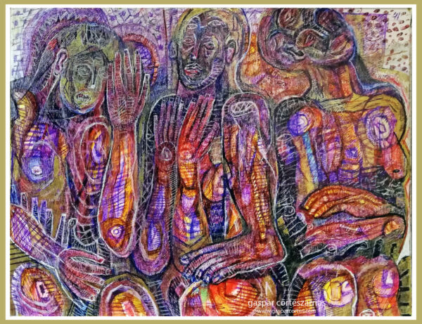 "DISTOPÍA REAL" |  LIBRO XIII Dibujo 41. 17x22cm. Diversas tintas de bolígrafo de gel. 24-03_30-03_2020 / Colección de artista. "DISTOPÍA REAL" | LIBRO XIII Dibujo 41. 17x22cm. Diversas tintas de bolígrafo de gel. 24-03_30-03_2020 / Colección de artista.