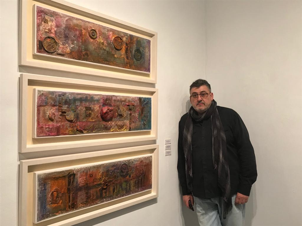 En la exposición "SEQUENTIAE TEMPORIS" 2018.