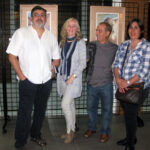 Visita a la exposición de Ángeles Millán en Alcaudete 2013.
